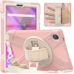 Custodia protettiva per tablet in silicone + PC con supporto e tracolla, For Lenovo Tab K10 / M10 Plus