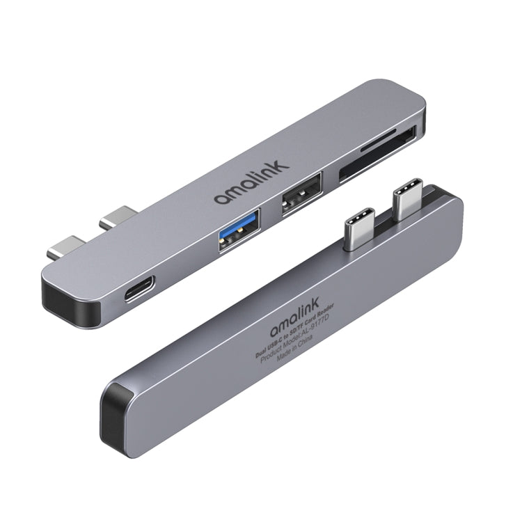 Lettore schede Dual USB-C a SD/TF 9177D 100W