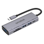 Docking station USB-C con 3 porte USB e lettore SD/TF