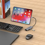 Hub USB-C Amalink 95121D con RJ45 e 3 porte USB