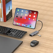 amalink 95121D Tipo-C / USB-C a RJ45 + 3 porte USB + HUB multifunzione PD 3.0, 95121D