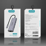 Hub USB-C Amalink 95121D con RJ45 e 3 porte USB