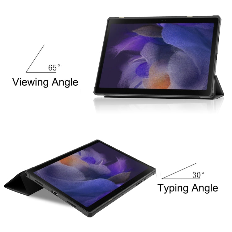 Custodia per tablet in pelle con supporto a 3 pieghe, For Samsung Galaxy Tab A8 2021 SM-X205