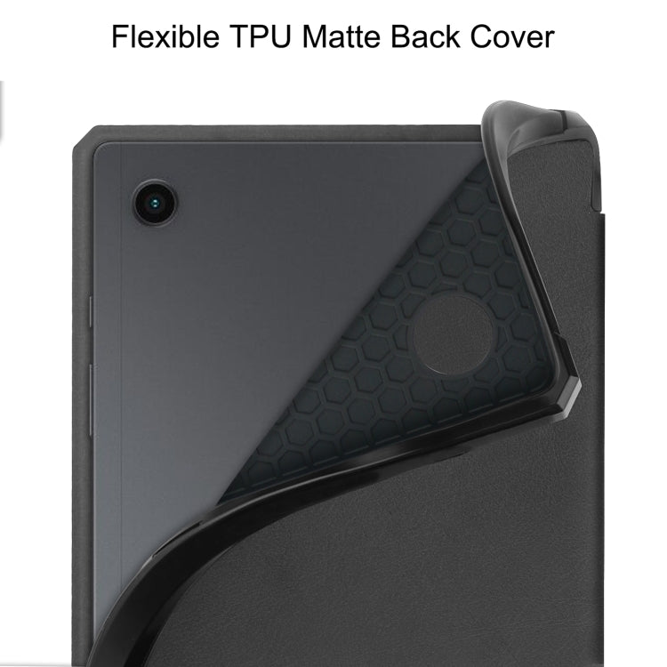 Custodia per tablet in pelle con supporto a 3 pieghe, For Samsung Galaxy Tab A8 2021 SM-X205