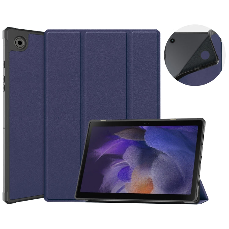 Custodia per tablet in pelle con supporto a 3 pieghe, For Samsung Galaxy Tab A8 2021 SM-X205