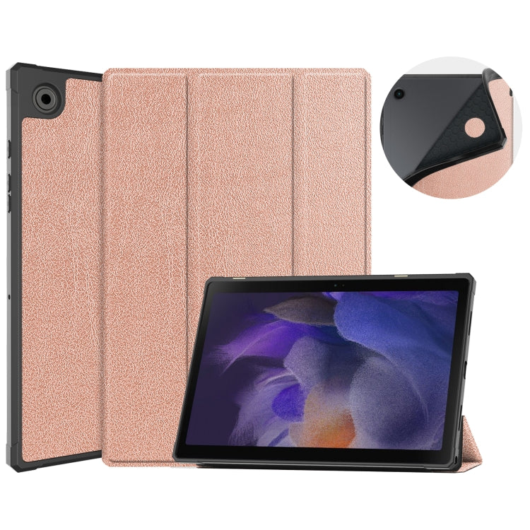 Custodia per tablet in pelle con supporto a 3 pieghe, For Samsung Galaxy Tab A8 2021 SM-X205