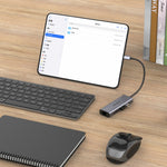 Hub USB-C Amalink 95122D con RJ45 e 2 porte USB