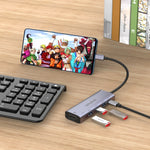 Hub USB-C con HDMI 4K 30Hz, 3 porte USB e PD 3.0