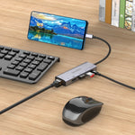 Hub USB-C Amalink 95125D con HDMI, RJ45 e 2 porte USB