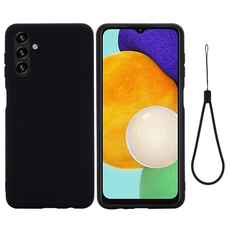Custodia per telefono in silicone liquido di colore puro, For Samsung Galaxy A03 164.2mm Global Version, For Samsung Galaxy A13 5G, For Samsung Galaxy M52 5G
