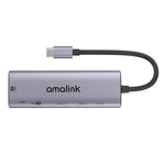 Hub USB-C con doppio HDMI 4K 30Hz e 2 porte USB