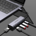 Hub USB-C con doppio HDMI 4K 30Hz e 2 porte USB