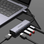 amalink 95126 Tipo-C / USB-C a doppio HDMI + 2 porte USB + HUB multifunzione PD 3.0, 95126