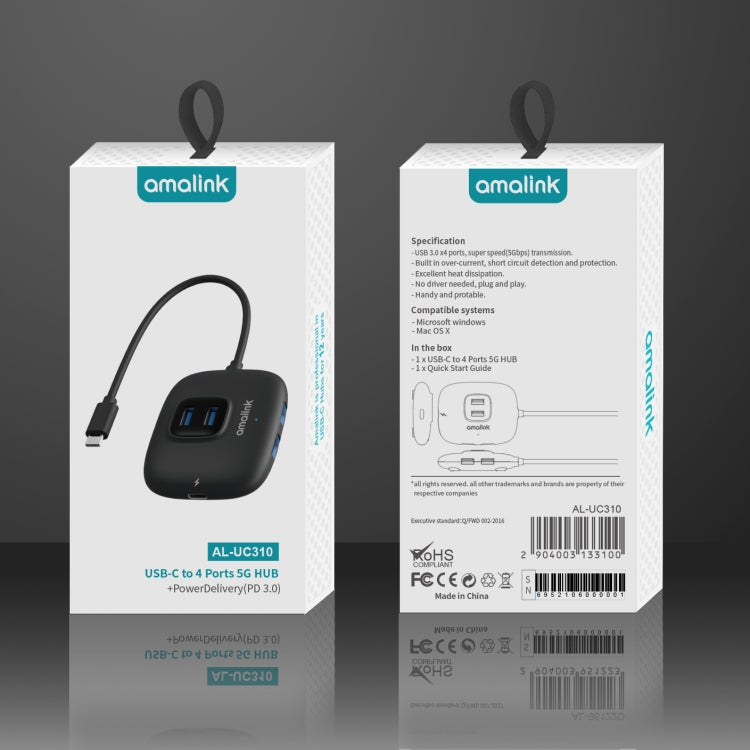 amalink UC310 Hub USB-C 4 porte USB 3.0