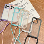 Custodia trasparente TPU + PC per iPhone 13