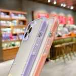 Custodia trasparente TPU + PC per iPhone 13