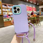 Custodia per telefono 3 in 1 PC + TPU tinta unita, For iPhone 13 mini, For iPhone 13, For iPhone 13 Pro, For iPhone 13 Pro Max