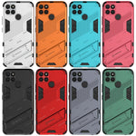 Punk Armor 2 in 1 Custodia antiurto per PC + TPU, For Realme C21Y