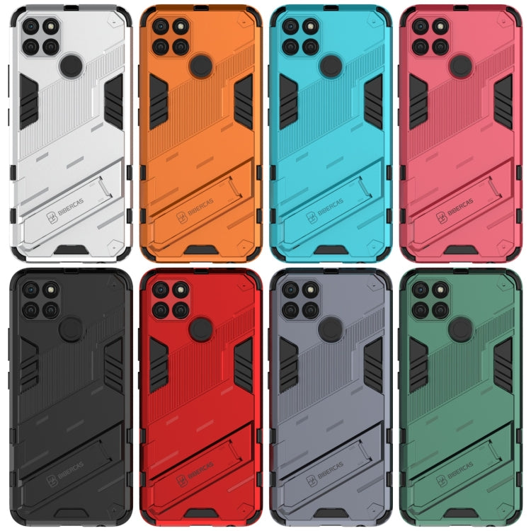 Punk Armor 2 in 1 Custodia antiurto per PC + TPU, For Realme C21Y