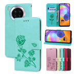 Custodia per telefono in pelle goffrata rosa, For Honor 50 Lite, For Honor 50, For Xiaomi 11T, For Xiaomi Redmi Note 11T 5G / Poco M4 Pro 5G