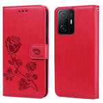 Custodia per telefono in pelle goffrata rosa, For Honor 50 Lite, For Honor 50, For Xiaomi 11T, For Xiaomi Redmi Note 11T 5G / Poco M4 Pro 5G