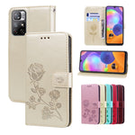 Custodia per telefono in pelle goffrata rosa, For Xiaomi Redmi Note 11 Pro+ 5G, For Samsung Galaxy A13 5G, For Samsung Galaxy A22 4G, For Samsung Galaxy A22 5G