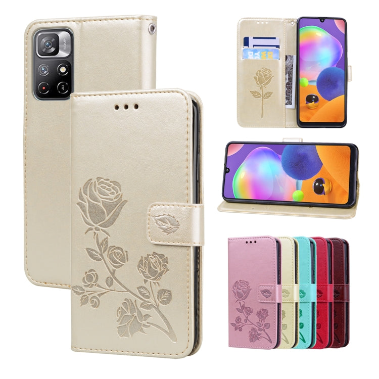 Custodia per telefono in pelle goffrata rosa, For Xiaomi Redmi Note 11 Pro+ 5G, For Samsung Galaxy A13 5G, For Samsung Galaxy A22 4G, For Samsung Galaxy A22 5G