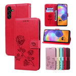 Custodia per telefono in pelle goffrata rosa, For Xiaomi Redmi Note 11 Pro+ 5G, For Samsung Galaxy A13 5G, For Samsung Galaxy A22 4G, For Samsung Galaxy A22 5G