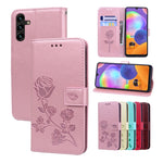 Custodia per telefono in pelle goffrata rosa, For Xiaomi Redmi Note 11 Pro+ 5G, For Samsung Galaxy A13 5G, For Samsung Galaxy A22 4G, For Samsung Galaxy A22 5G
