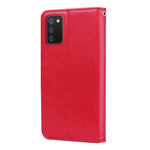 Custodia per telefono in pelle goffrata rosa, For Samsung Galaxy A02s