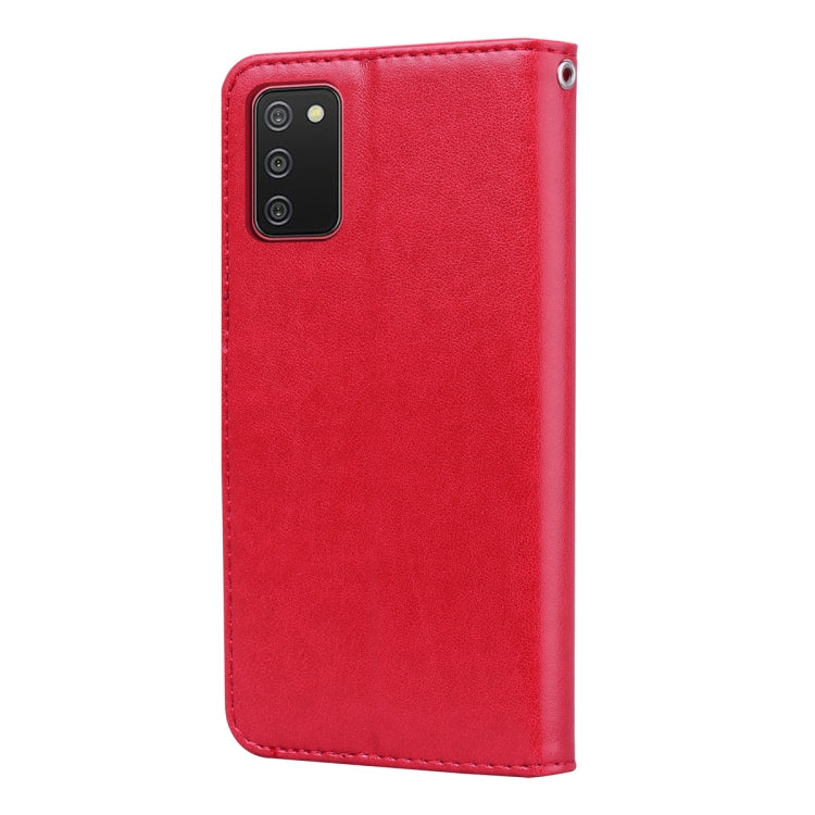 Custodia per telefono in pelle goffrata rosa, For Samsung Galaxy A02s