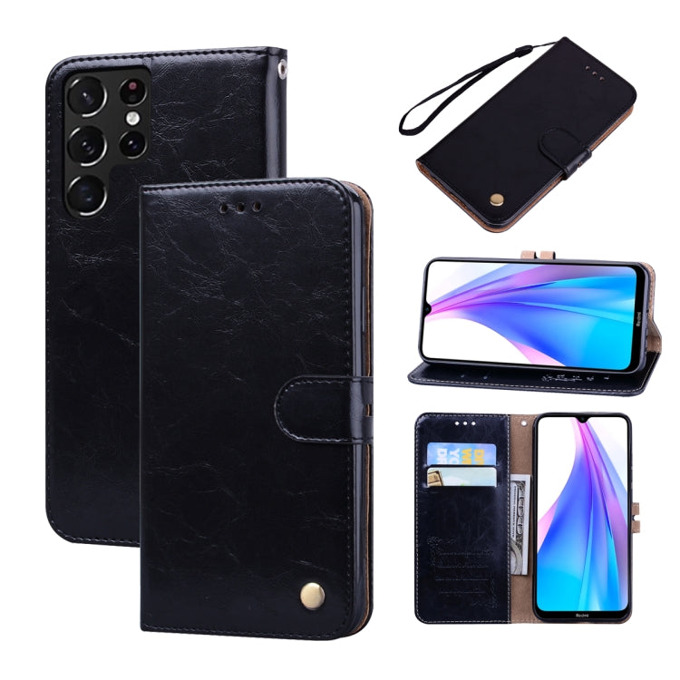 Custodia per telefono in pelle con texture in cera d'olio, For Samsung Galaxy S22 5G, For Samsung Galaxy S22+ 5G, For Samsung Galaxy S22 Ultra 5G, For Samsung Galaxy A02s, For Xiaomi Mi 11T, For Xiaomi Poco M4 Pro 5G / Redmi Note 11T 5G