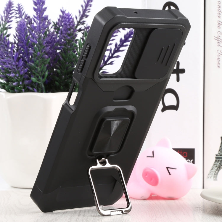 Cover per fotocamera scorrevole Design Custodia per telefono antiurto per PC + TPU con supporto per anello e slot per schede, For Samsung Galaxy A13 5G, For Samsung Galaxy S22 5G, For Samsung Galaxy S22+ 5G