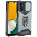 Cover per fotocamera scorrevole Design Custodia per telefono antiurto per PC + TPU con supporto per anello e slot per schede, For Samsung Galaxy A13 5G, For Samsung Galaxy S22 5G, For Samsung Galaxy S22+ 5G
