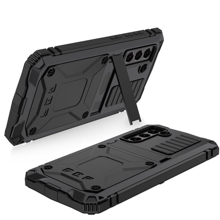 R-JUST Robusta custodia per telefono con supporto, For Samsung Galaxy S21 FE