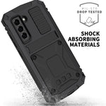 R-JUST Robusta custodia per telefono con supporto, For Samsung Galaxy S21 FE