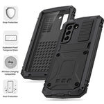 R-JUST Robusta custodia per telefono con supporto, For Samsung Galaxy S21 FE