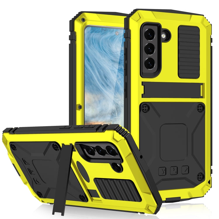 R-JUST Robusta custodia per telefono con supporto, For Samsung Galaxy S21 FE