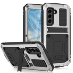 R-JUST Robusta custodia per telefono con supporto, For Samsung Galaxy S21 FE