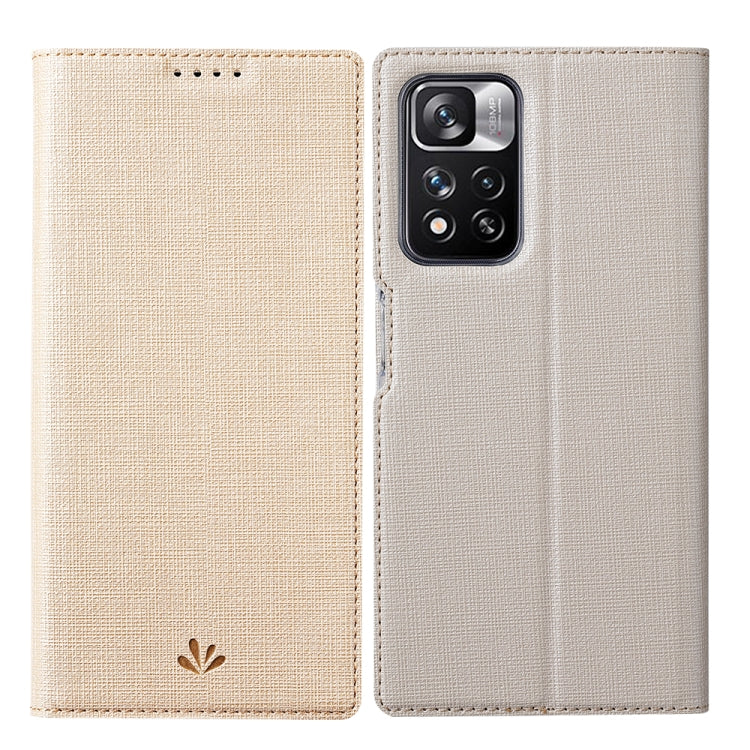 Custodia per telefono in pelle con vibrazione magnetica antiurto serie ViLi DMX, For Xiaomi Redmi Note 11, For Xiaomi Redmi Note 11 Pro