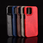 Custodia PC in pelle Litchi per iPhone 13 Pro