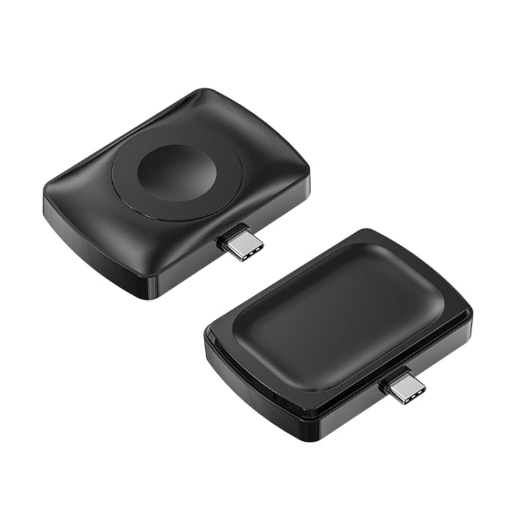 JJT-997 Interfaccia di tipo C Auricolare e orologio Caricabatterie wireless a doppia faccia per AirPods e iWatch
