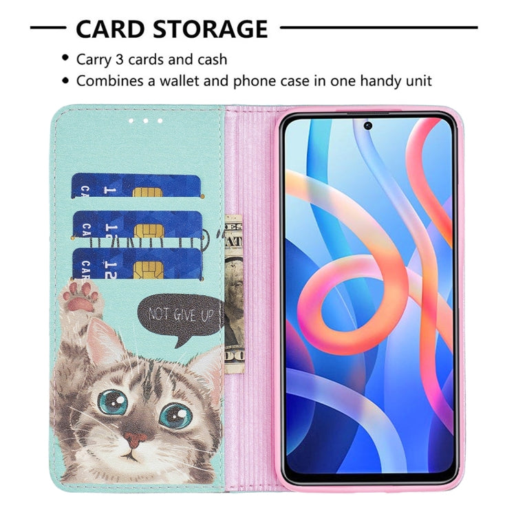 Custodia per telefono in pelle PU magnetica invisibile con motivo a disegno colorato, For Xiaomi Redmi Note 11 5G, For Xiaomi Redmi Note 11 Pro 5G / 11 Pro+ 5G