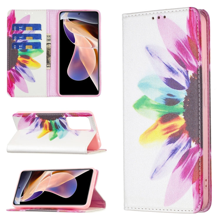 Custodia per telefono in pelle PU magnetica invisibile con motivo a disegno colorato, For Xiaomi Redmi Note 11 5G, For Xiaomi Redmi Note 11 Pro 5G / 11 Pro+ 5G