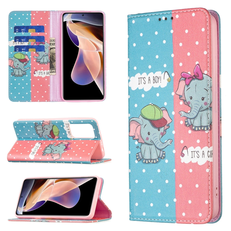 Custodia per telefono in pelle PU magnetica invisibile con motivo a disegno colorato, For Xiaomi Redmi Note 11 5G, For Xiaomi Redmi Note 11 Pro 5G / 11 Pro+ 5G