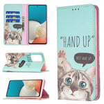Custodia per telefono in pelle PU magnetica invisibile con motivo a disegno colorato, For Samsung Galaxy A53 5G