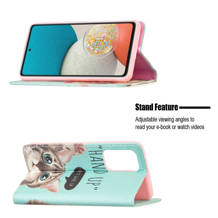 Custodia per telefono in pelle PU magnetica invisibile con motivo a disegno colorato, For Samsung Galaxy A53 5G