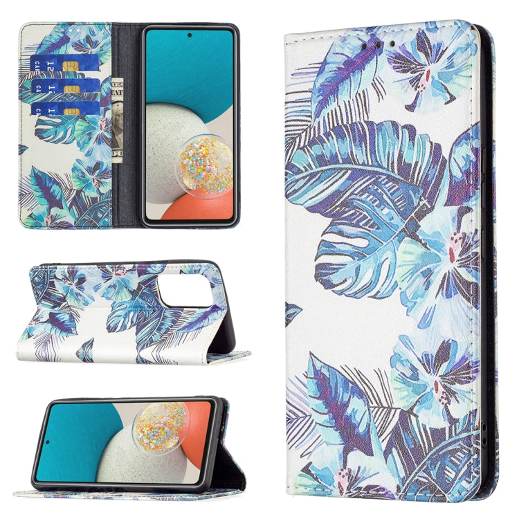 Custodia per telefono in pelle PU magnetica invisibile con motivo a disegno colorato, For Samsung Galaxy A53 5G