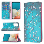 Custodia per telefono in pelle PU magnetica invisibile con motivo a disegno colorato, For Samsung Galaxy A53 5G