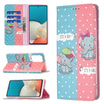 Custodia per telefono in pelle PU magnetica invisibile con motivo a disegno colorato, For Samsung Galaxy A53 5G